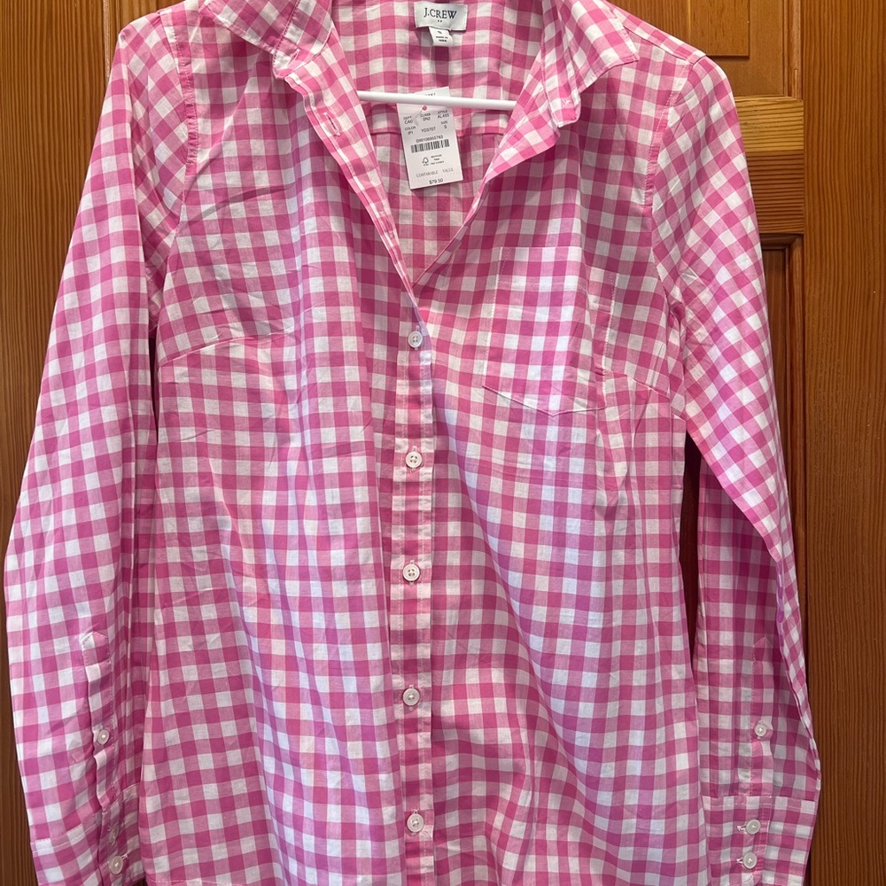 J. Crew woman’s gingham shirt
